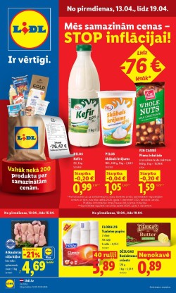 	LIDL - Aktuālais akciju buklets (13.04.2026 - 19.04.2026)